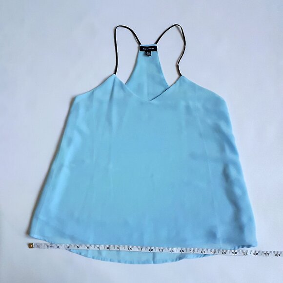 SPENSE Racerback Tank Top with Contrasting Straps in Sky Blue - Picture 9 of 11